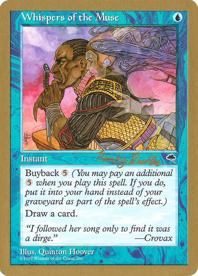 Whispers of the Muse (Randy Buehler) [World Championship Decks 1998] | Odin's Place