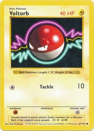 Voltorb (67/102) [Base Set Shadowless Unlimited] | Odin's Place