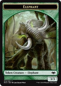Elephant (012) // Spirit (016) Double-Sided Token [Modern Horizons Tokens] | Odin's Place