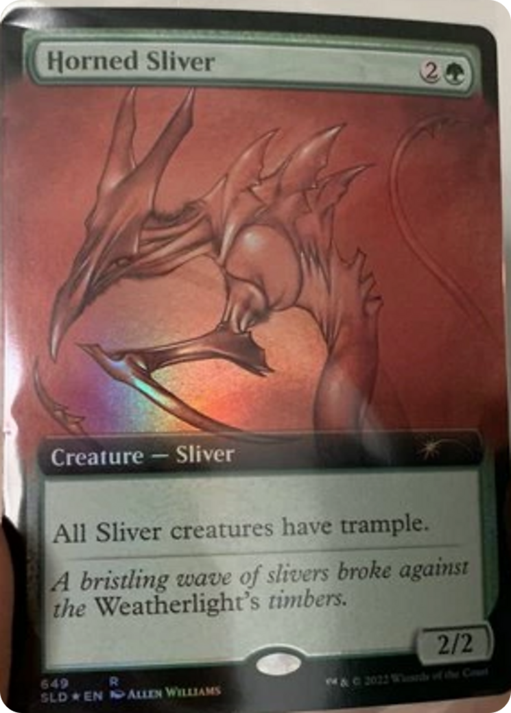 Horned Sliver (Extended Art) [Secret Lair Drop Promos] | Odin's Place