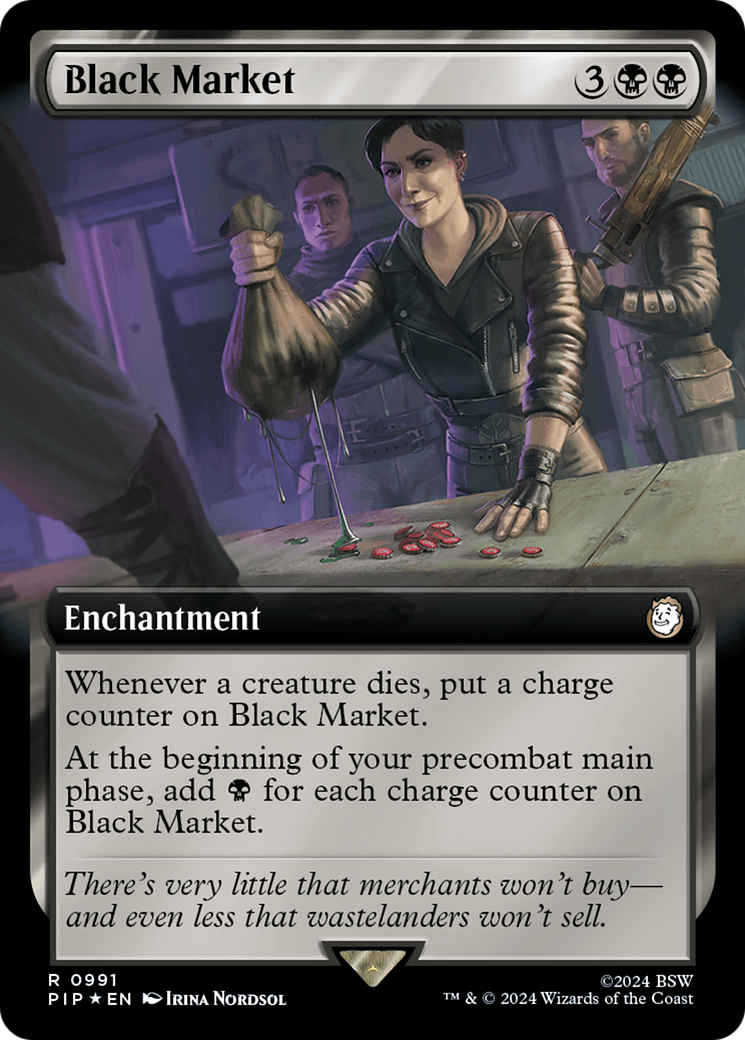 Black Market (Extended Art) (Surge Foil) [Fallout] | Odin's Place