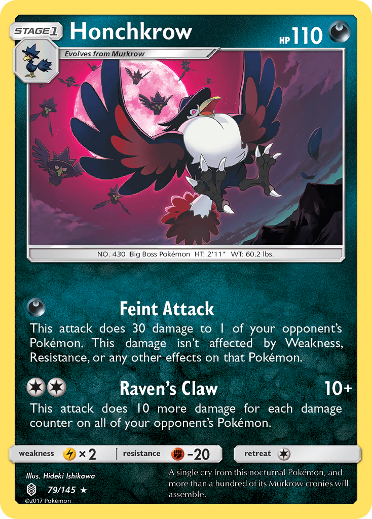 Honchkrow (79/145) [Sun & Moon: Guardians Rising] | Odin's Place