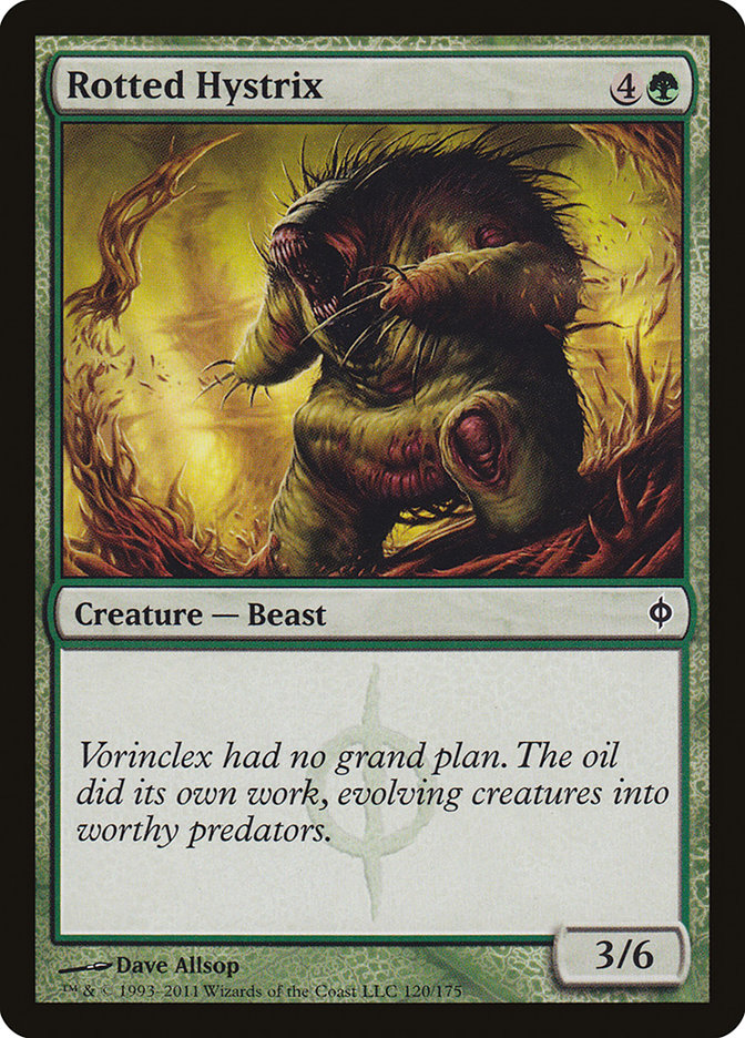 Rotted Hystrix (120) [New Phyrexia] | Odin's Place