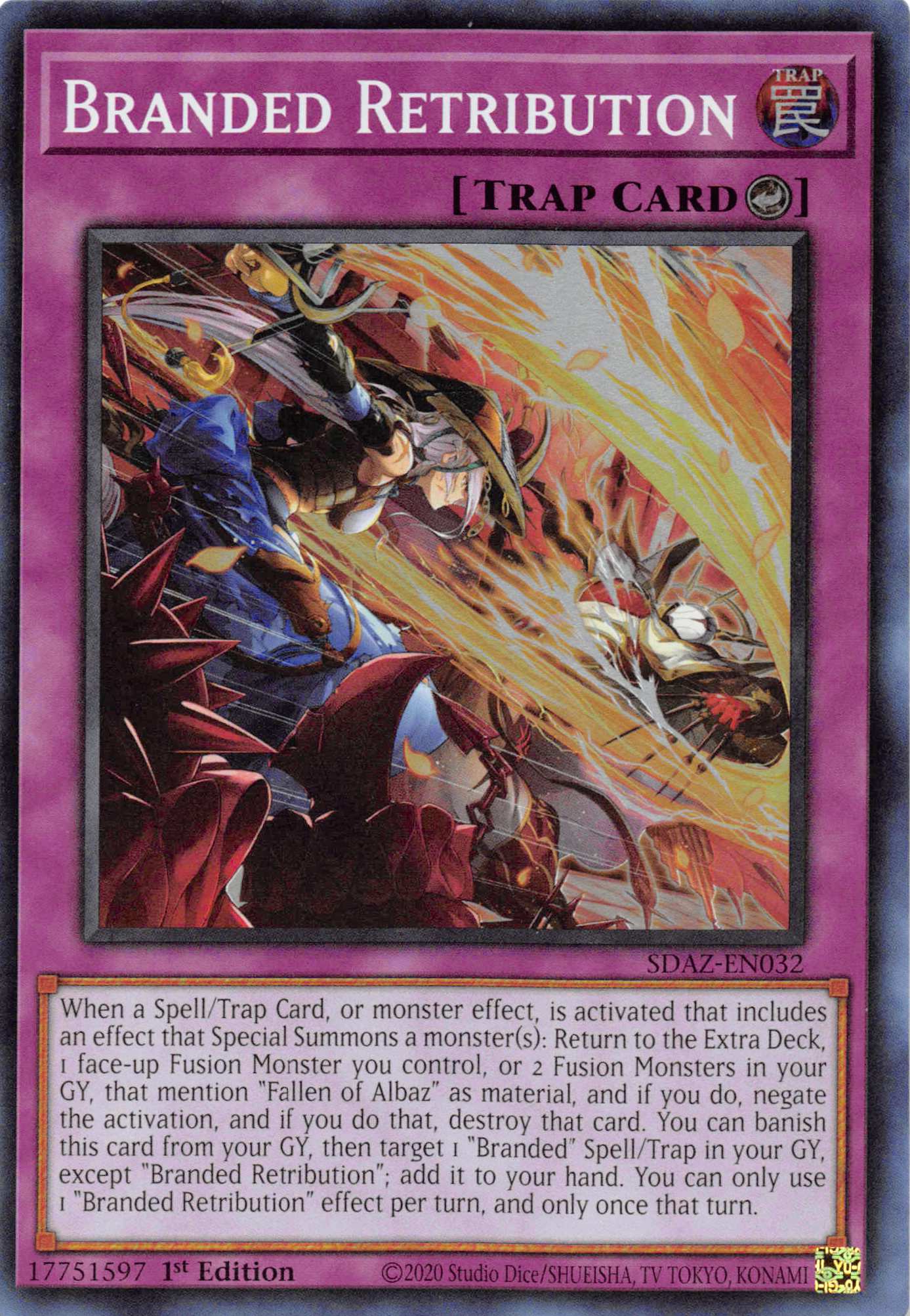 Branded Retribution [SDAZ-EN032] Super Rare | Odin's Place