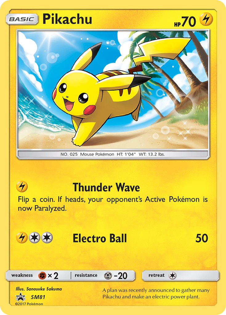 Pikachu (SM81) [Sun & Moon: Black Star Promos] | Odin's Place