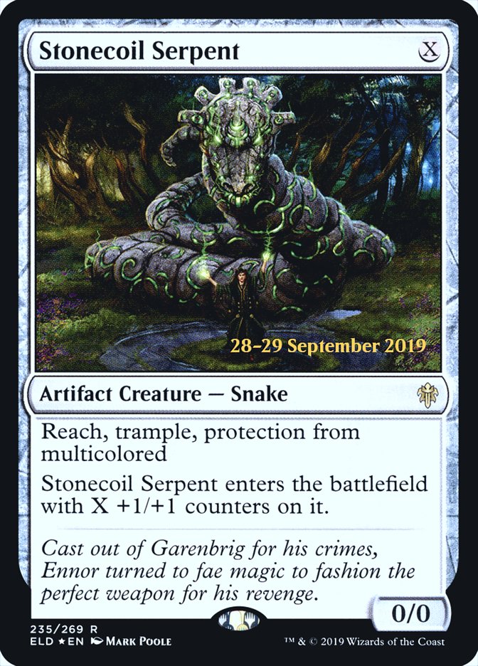 Stonecoil Serpent [Throne of Eldraine Prerelease Promos] | Odin's Place