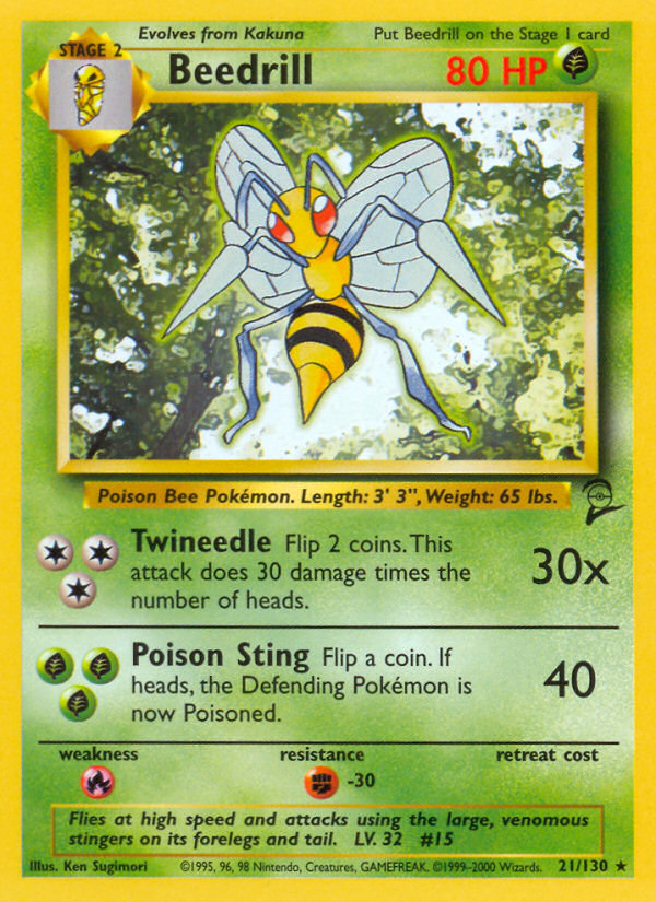 Beedrill (21/130) [Base Set 2] | Odin's Place