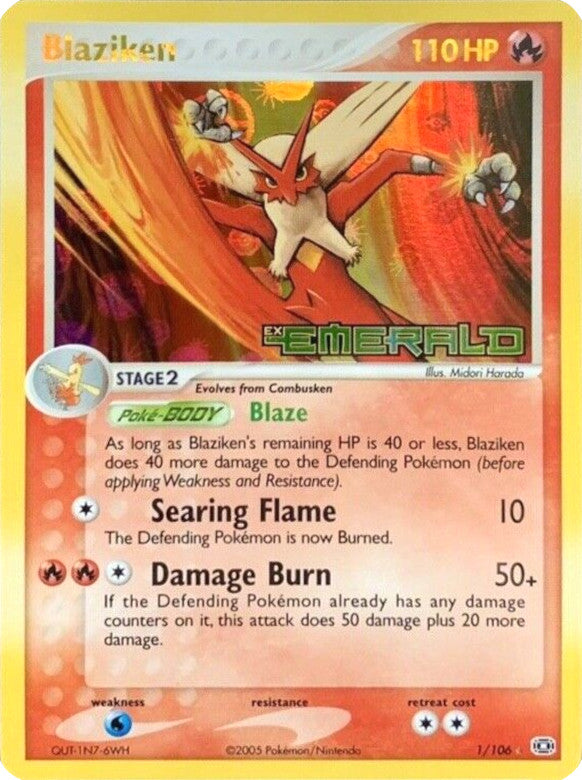 Blaziken (1/106) (Stamped) [EX: Emerald] | Odin's Place