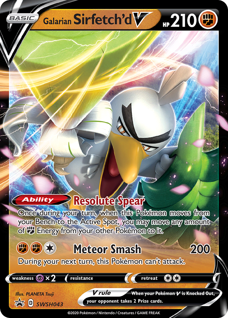 Galarian Sirfetch'd V (SWSH043) [Sword & Shield: Black Star Promos] | Odin's Place