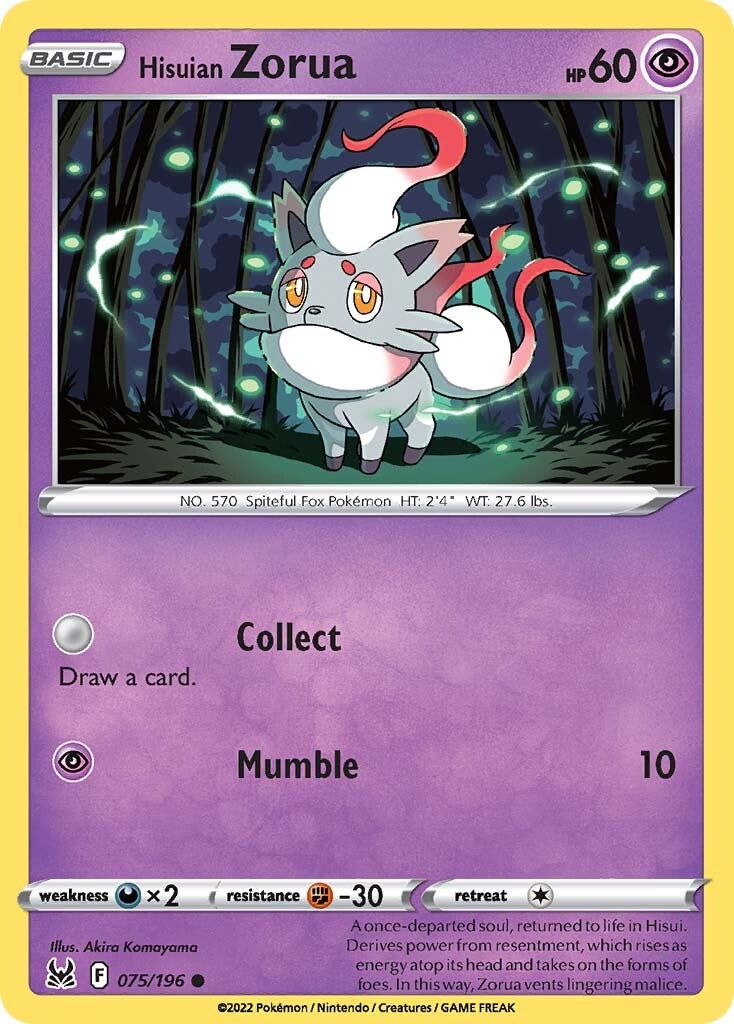 Hisuian Zorua (075/196) [Sword & Shield: Lost Origin] | Odin's Place
