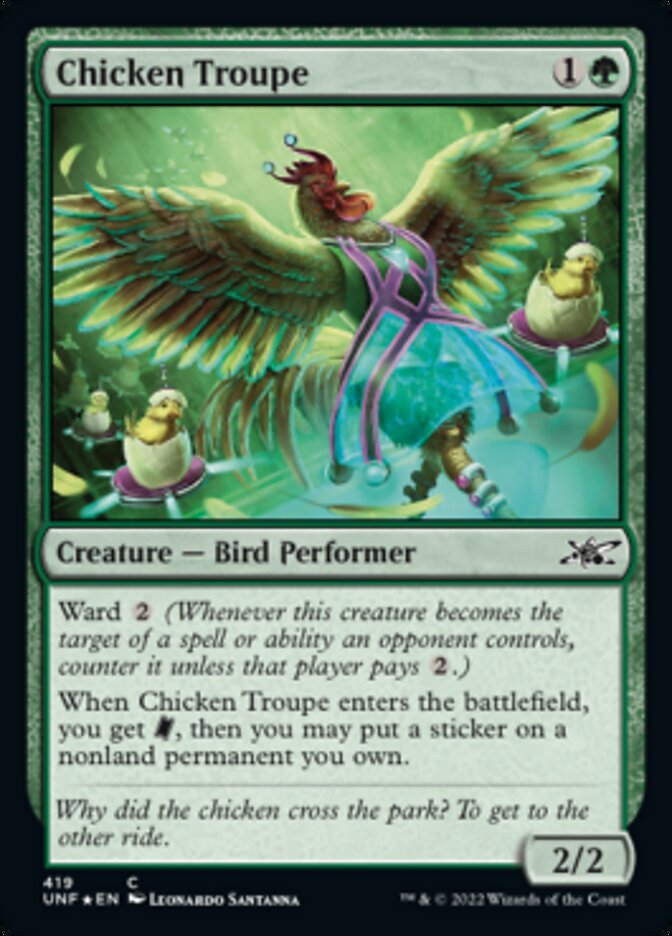 Chicken Troupe (Galaxy Foil) [Unfinity] | Odin's Place