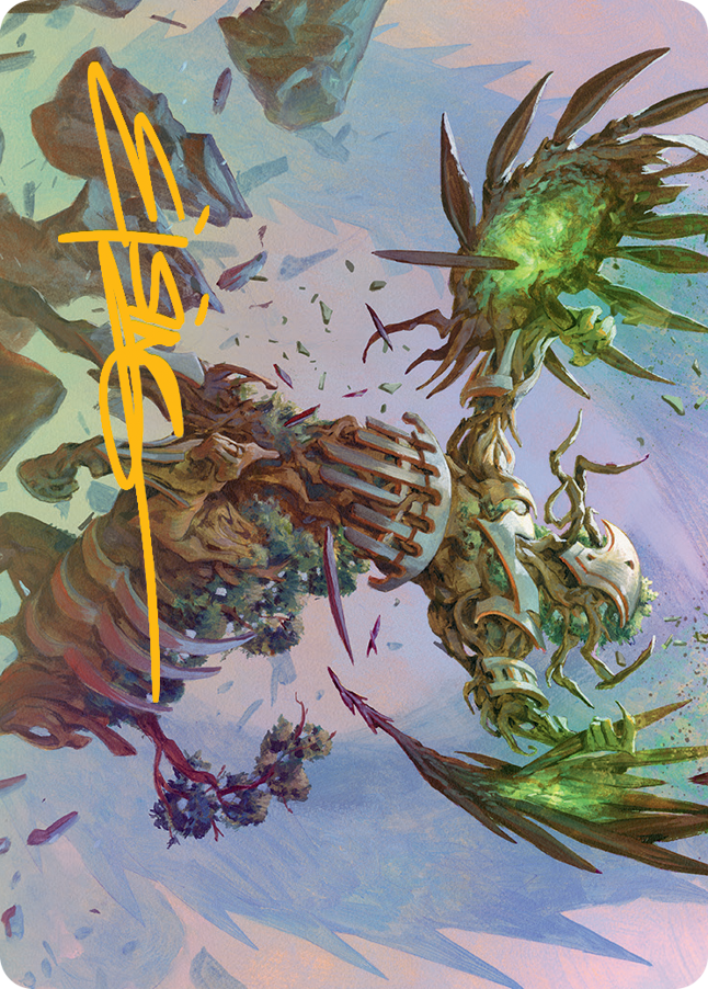 Botanical Brawler Art Card (Gold-Stamped Signature) [March of the Machine Art Series] | Odin's Place