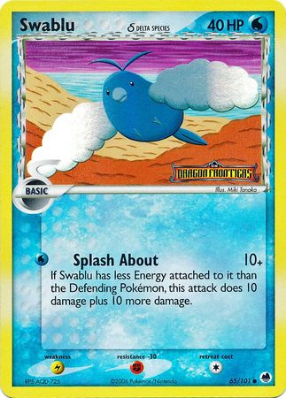 Swablu (65/101) (Delta Species) (Stamped) [EX: Dragon Frontiers] | Odin's Place