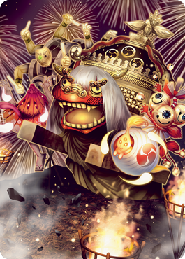 March of Reckless Joy Art Card [Kamigawa: Neon Dynasty Art Series] | Odin's Place