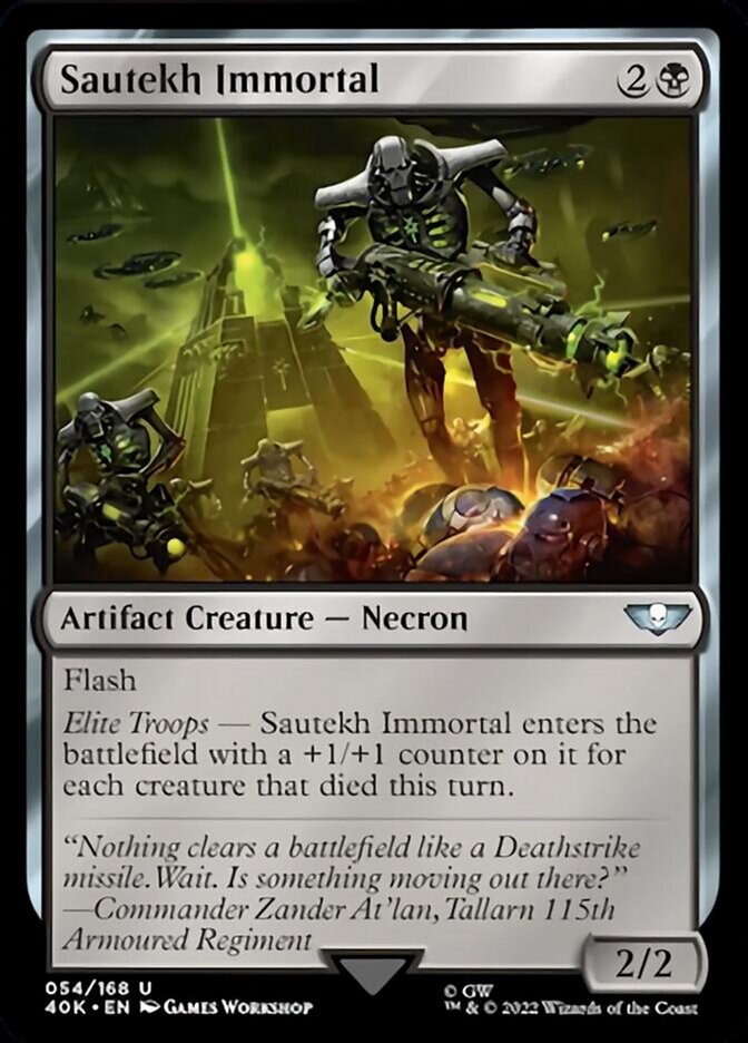Sautekh Immortal (Surge Foil) [Warhammer 40,000] | Odin's Place