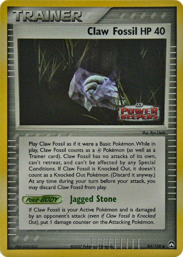 Claw Fossil (84/108) (Stamped) [EX: Power Keepers] | Odin's Place