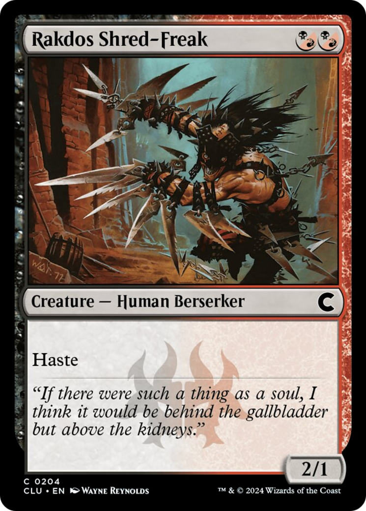 Rakdos Shred-Freak [Ravnica: Clue Edition] | Odin's Place