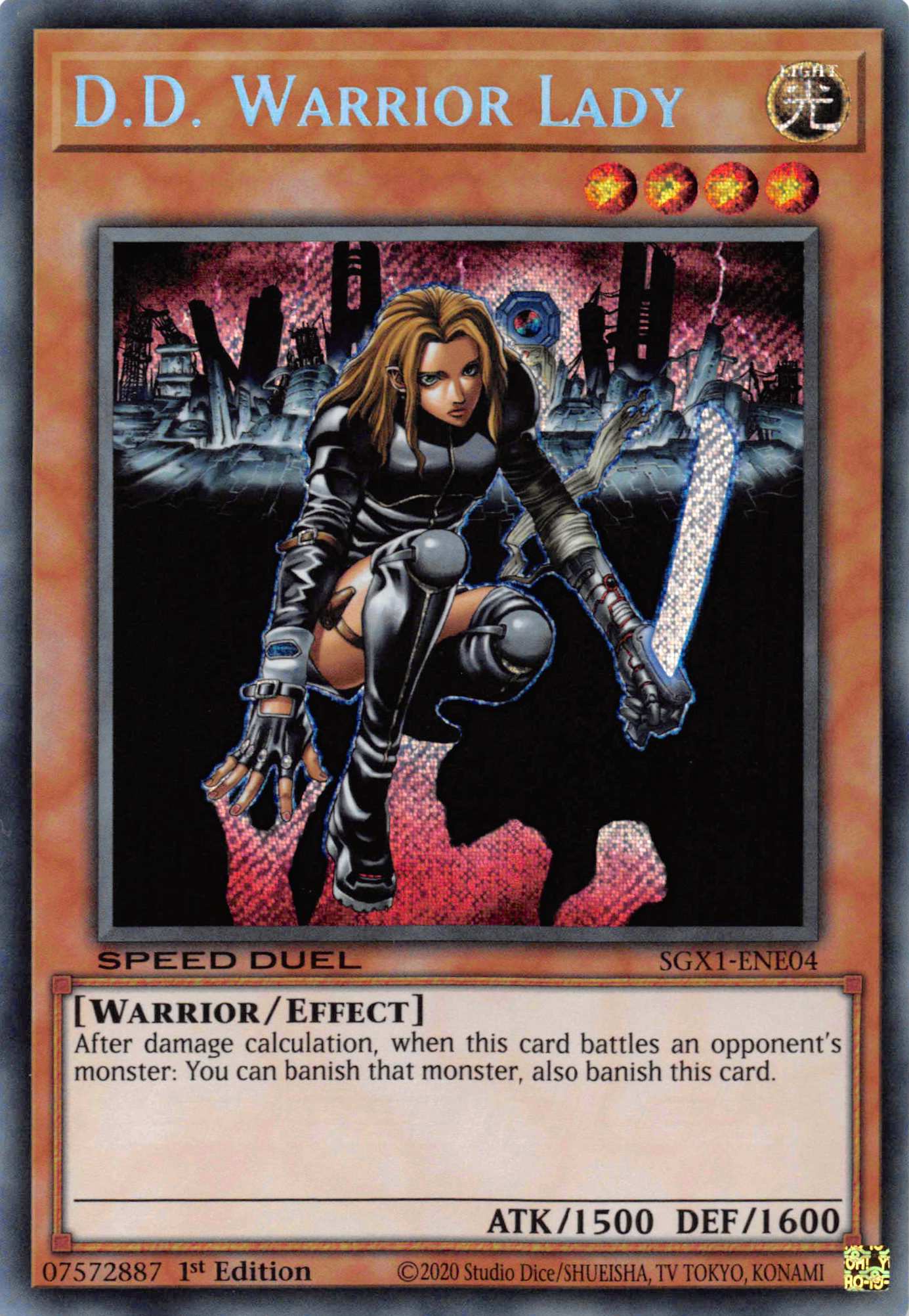 D.D. Warrior Lady [SGX1-ENE04] Secret Rare | Odin's Place