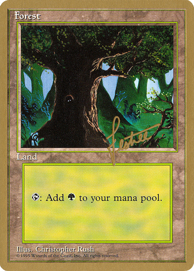 Forest (bl377) (Bertrand Lestree) [Pro Tour Collector Set] | Odin's Place