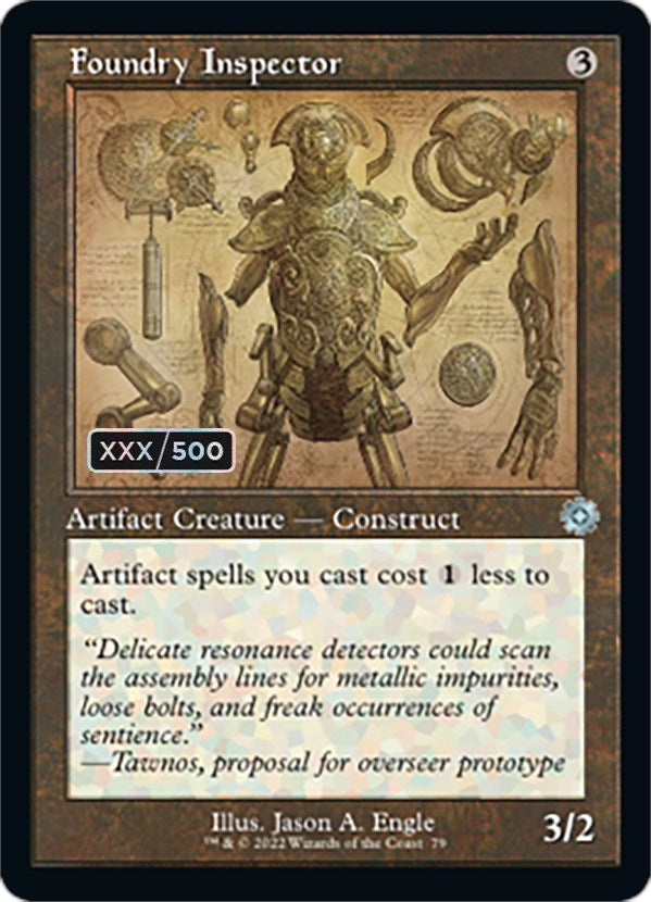 Foundry Inspector (Retro Schematic) (Serialized) [The Brothers' War Retro Artifacts] | Odin's Place