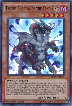 Taotie, Shadow of the Yang Zing [NECH-EN031] Super Rare | Odin's Place