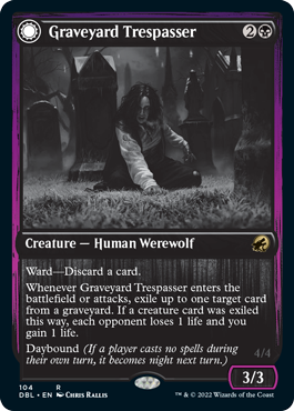 Graveyard Trespasser // Graveyard Glutton [Innistrad: Double Feature] | Odin's Place