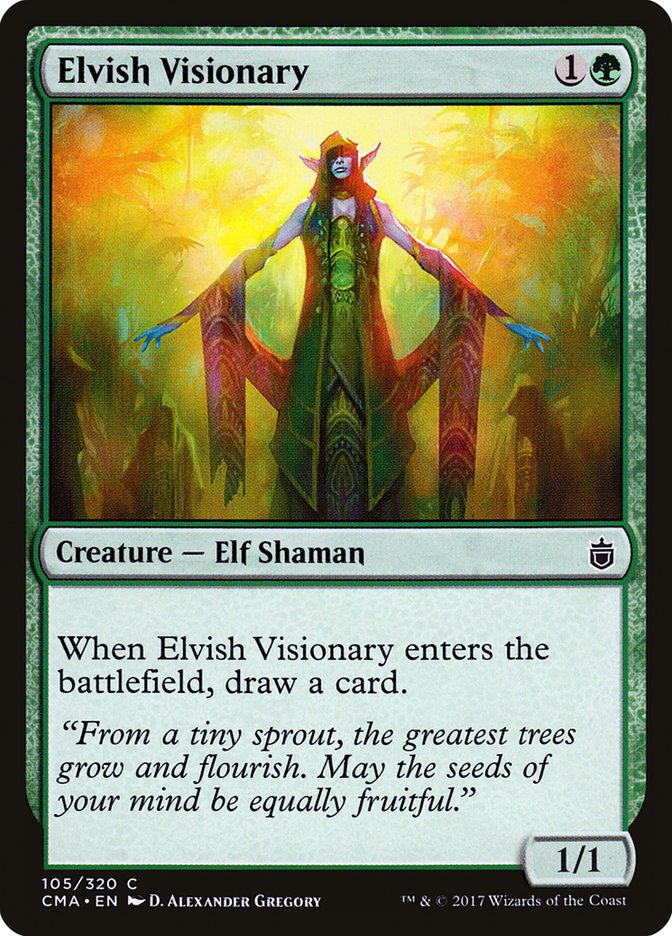 Elvish Visionary (105) [Commander Anthology] | Odin's Place