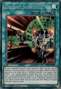 Urgent Schedule [LDS2-EN125] Secret Rare | Odin's Place