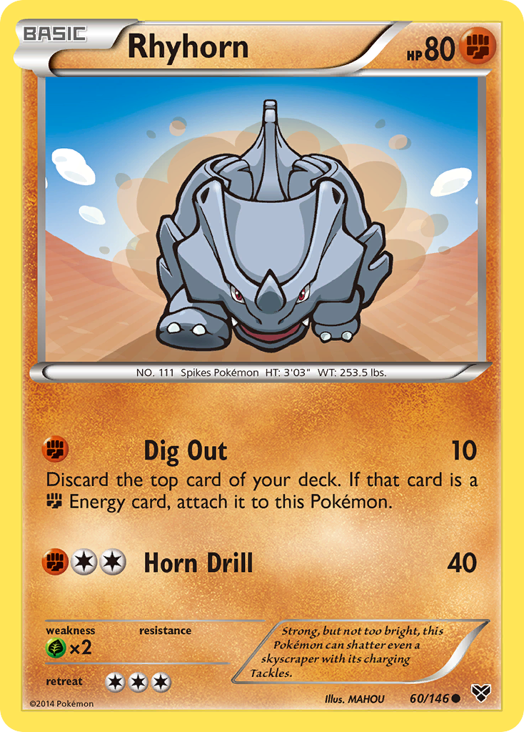 Rhyhorn (60/146) [XY: Base Set] | Odin's Place