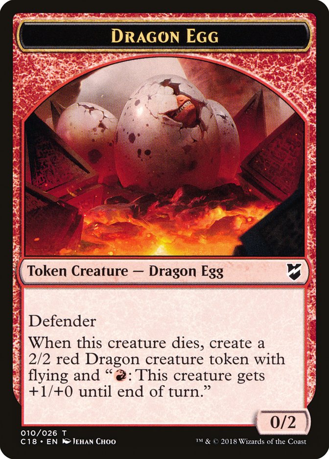Dragon Egg Token [Commander 2018 Tokens] | Odin's Place