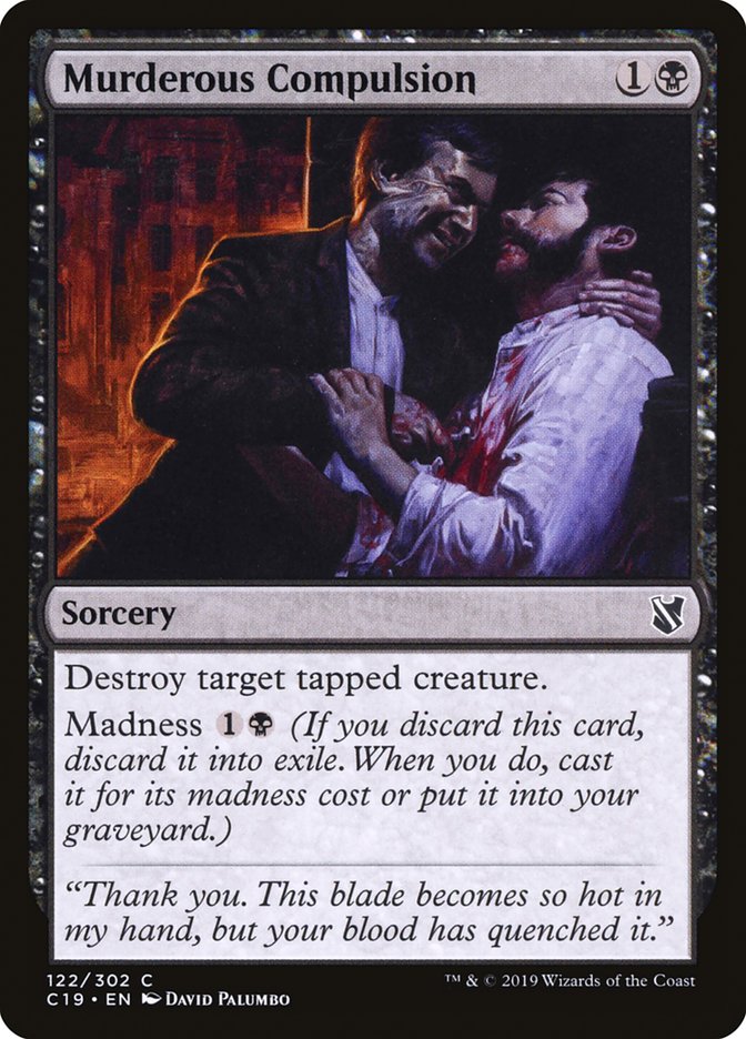 Murderous Compulsion [Commander 2019] | Odin's Place