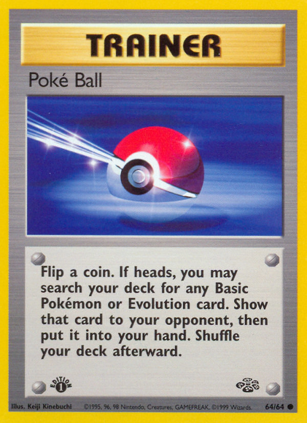 Poke Ball (64/64) [Jungle 1st Edition] | Odin's Place