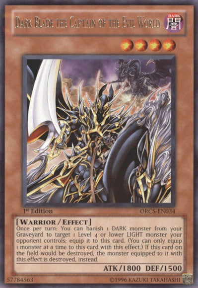 Dark Blade the Captain of the Evil World [ORCS-EN034] Rare | Odin's Place