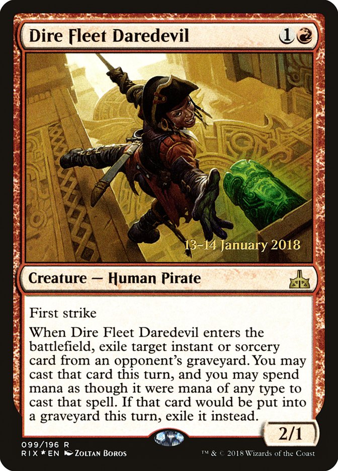 Dire Fleet Daredevil (99) [Rivals of Ixalan Prerelease Promos] | Odin's Place