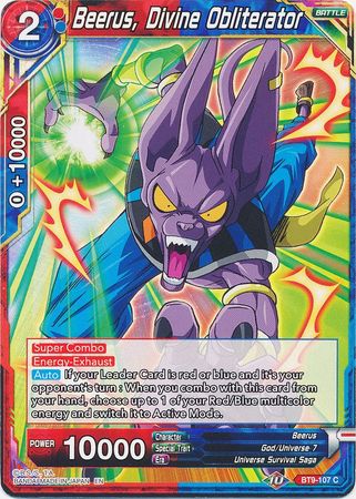 Beerus, Divine Obliterator (BT9-107) [Universal Onslaught] | Odin's Place