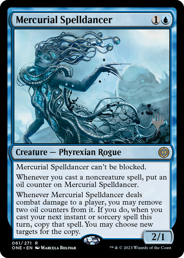 Mercurial Spelldancer (Promo Pack) [Phyrexia: All Will Be One Promos] | Odin's Place