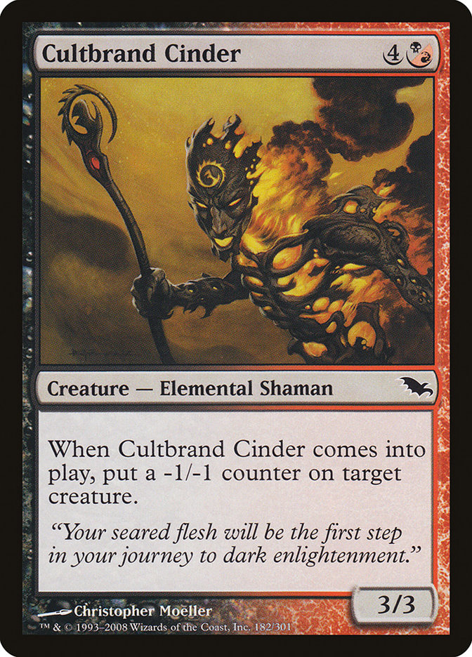 Cultbrand Cinder (182) [Shadowmoor] | Odin's Place