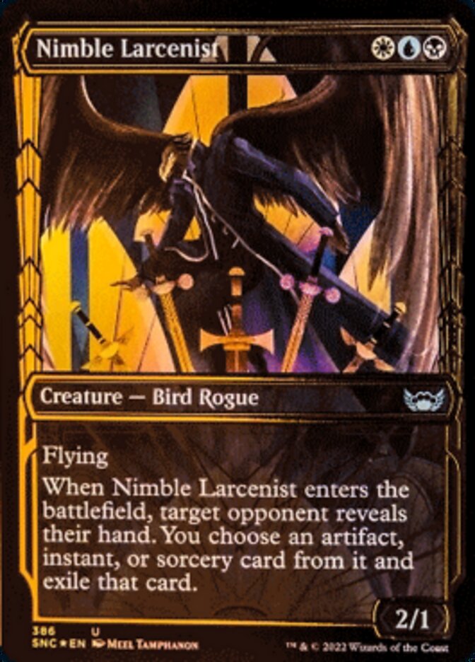 Nimble Larcenist (Showcase Golden Age Gilded Foil) [Streets of New Capenna] | Odin's Place
