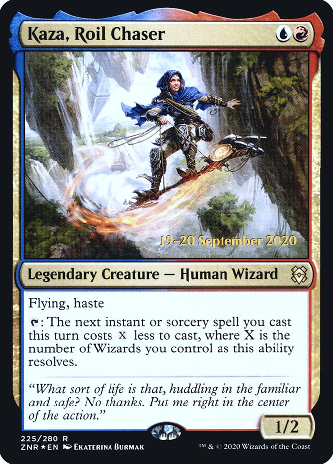 Kaza, Roil Chaser [Zendikar Rising Prerelease Promos] | Odin's Place