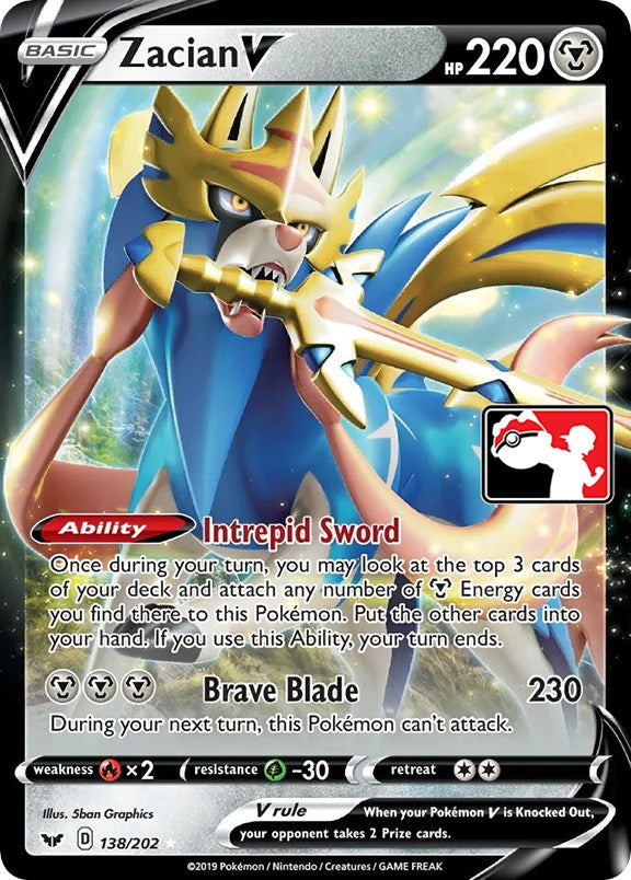 Zacian V (138/202) [Prize Pack Series One] | Odin's Place