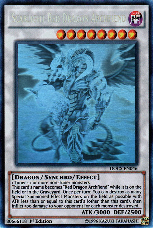 Scarlight Red Dragon Archfiend (Ghost) [DOCS-EN046] Ghost Rare | Odin's Place