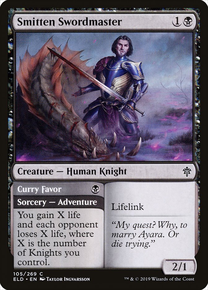 Smitten Swordmaster // Curry Favor [Throne of Eldraine] | Odin's Place