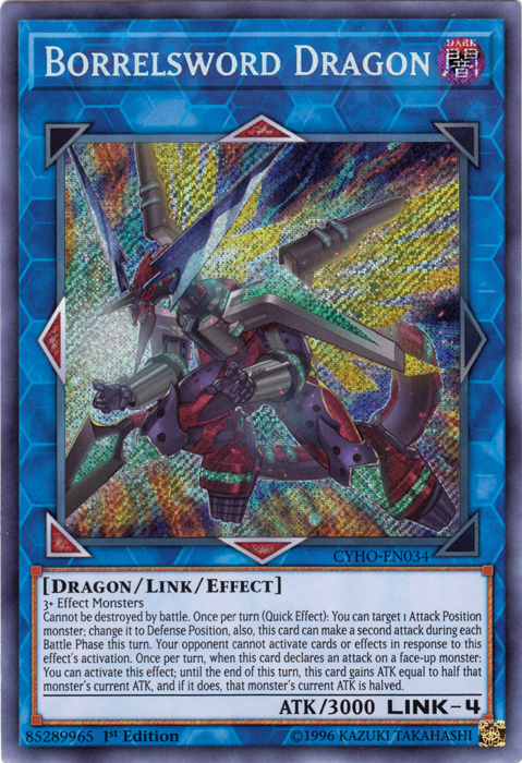 Borrelsword Dragon [CYHO-EN034] Secret Rare | Odin's Place
