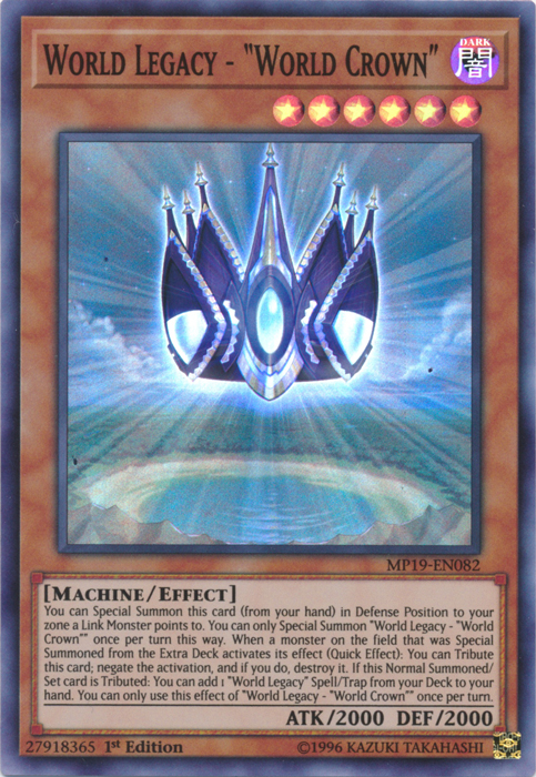 World Legacy - "World Crown" [MP19-EN082] Super Rare | Odin's Place