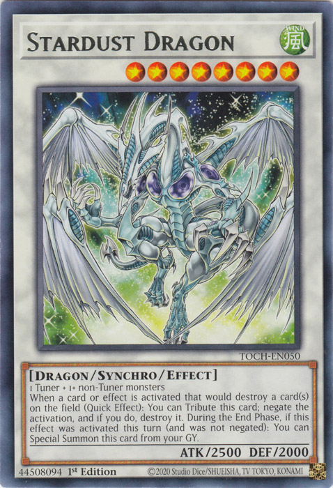Stardust Dragon [TOCH-EN050] Rare | Odin's Place