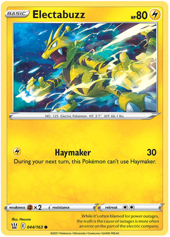 Electabuzz (044/163) [Sword & Shield: Battle Styles] | Odin's Place