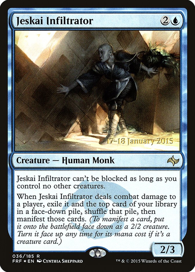Jeskai Infiltrator (36) [Fate Reforged Prerelease Promos] | Odin's Place