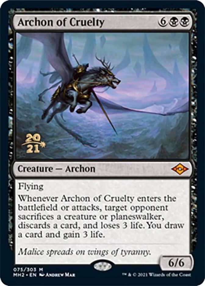 Archon of Cruelty [Modern Horizons 2 Prerelease Promos] | Odin's Place