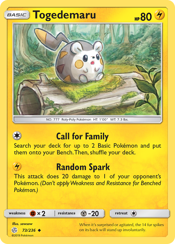 Togedemaru (73/236) [Sun & Moon: Cosmic Eclipse] | Odin's Place