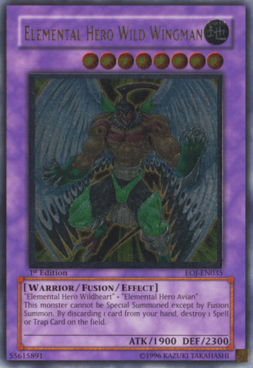 Elemental Hero Wild Wingman [EOJ-EN035] Ultimate Rare | Odin's Place